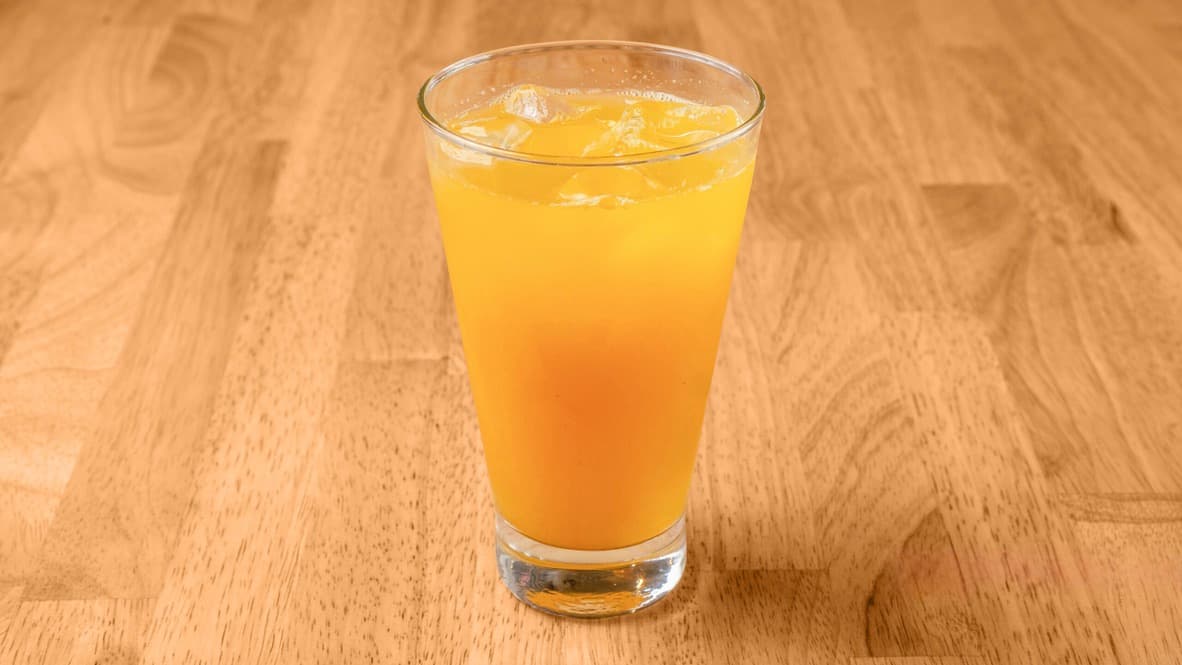 Glass of fresh orange juice from Floré Café & Kitchen
