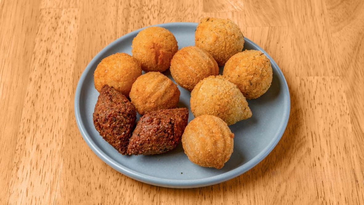 Assorted Brazilian mini savories prepared by Floré Café & Kitchen
